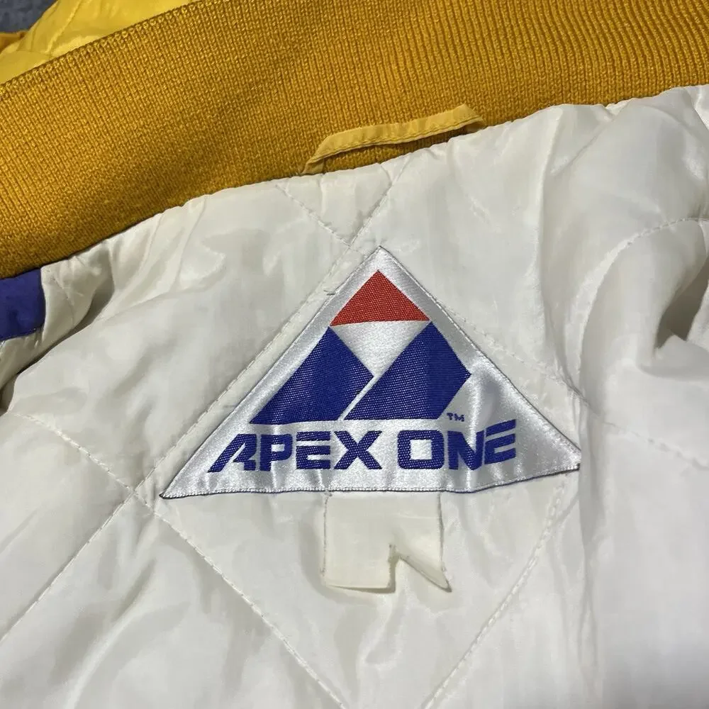 Vintage 90s Washington Huskies Jacket Mens XL Apex One Hooded Logo Full Zip